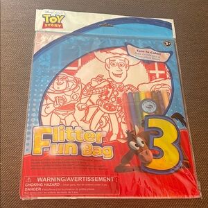 Disney Toy Story Flitter Fun Bag 3 - Red & Blue Coloring Set